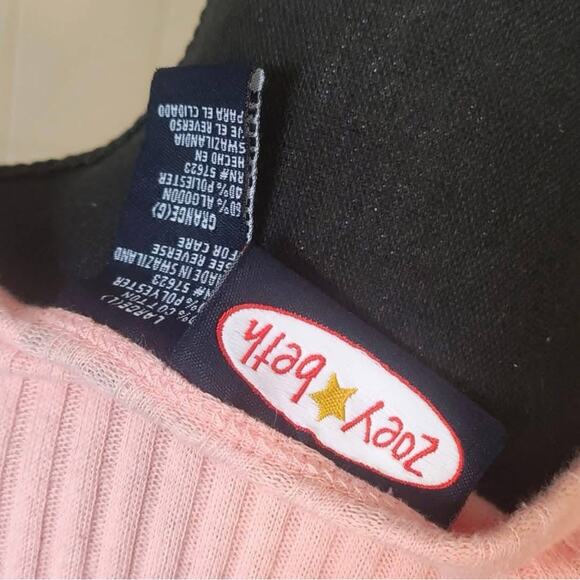 Y2K Zoey Beth Pink Cropped Shirt - Picture 4 of 4